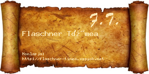 Flaschner Tímea névjegykártya